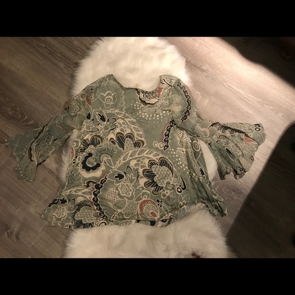 Anthropologie papier women's flutter blouse - Picture 4 of 7